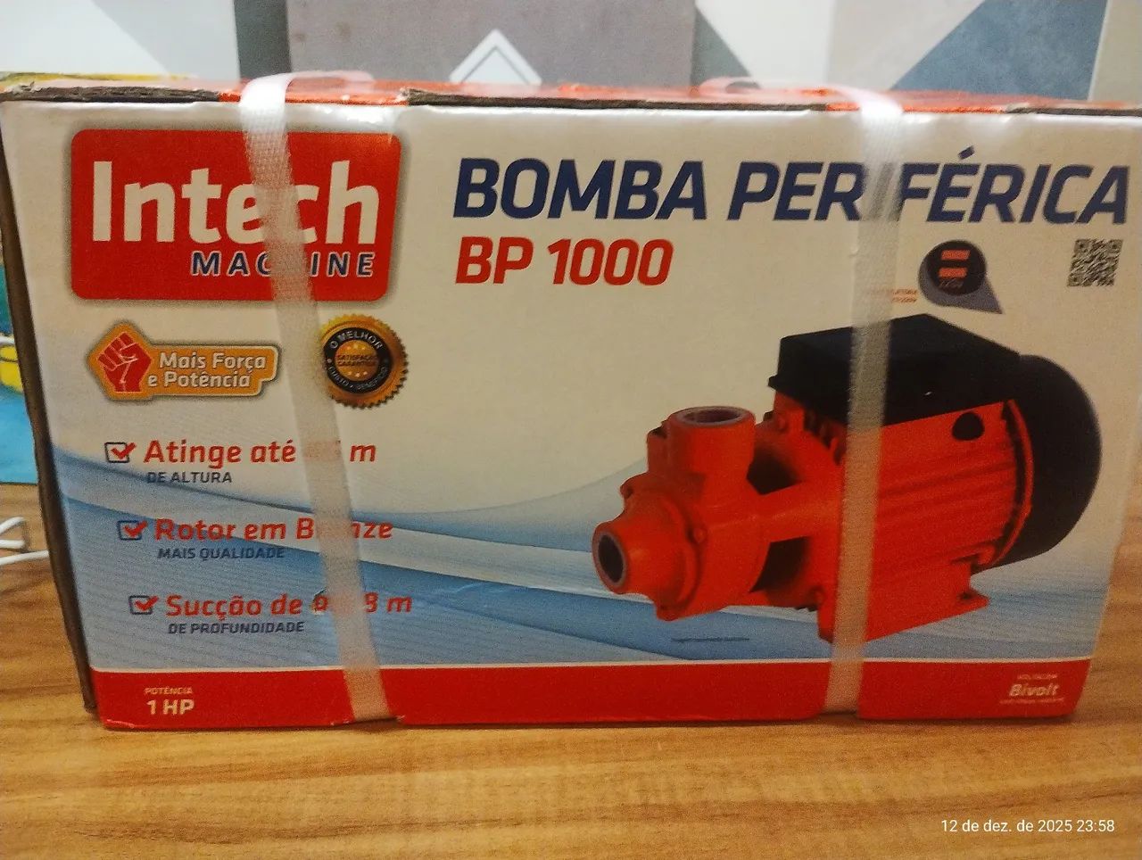 BOMBA PERIFERICA BP 1000 INTECH MACHINE64717383207810120