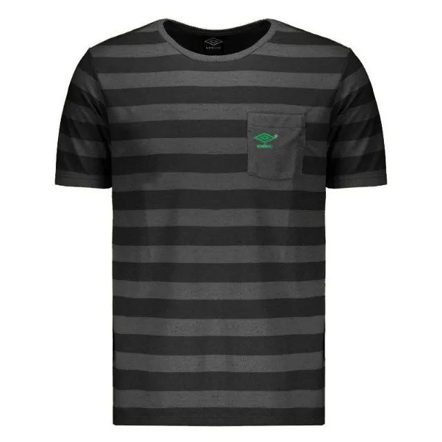 Camisa Umbro Stripe Preto/Cinza Tamanho: P