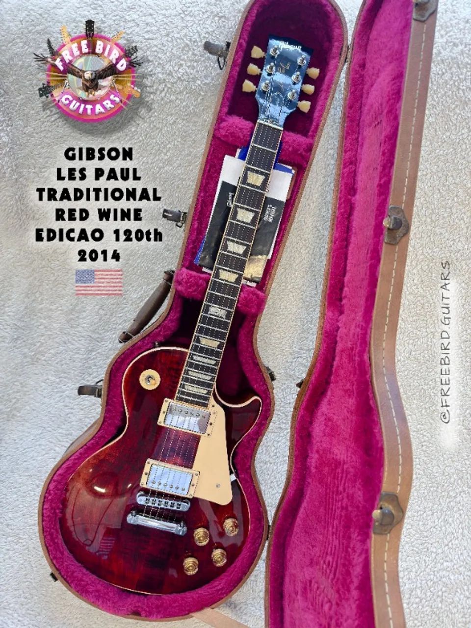 GIBSON LES PAUL TRADITIONAL 2014 / RED WINE / Especial 120th