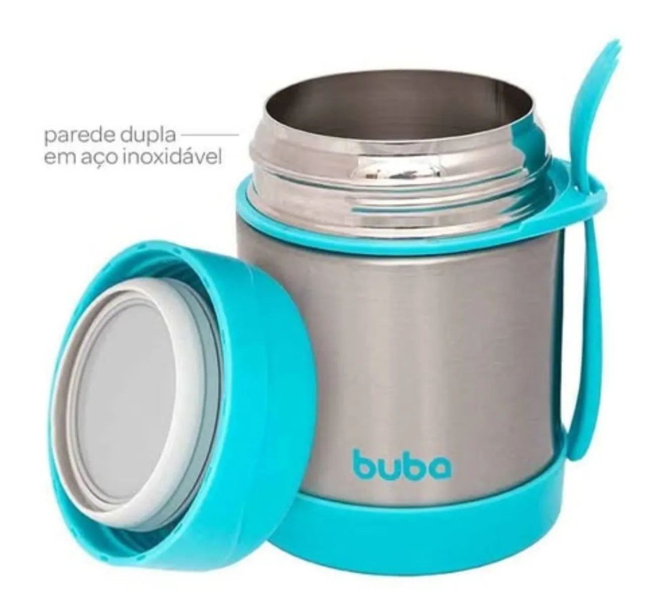 Pote Térmico Inox com Colher Buba ( Novo) - Foto 3