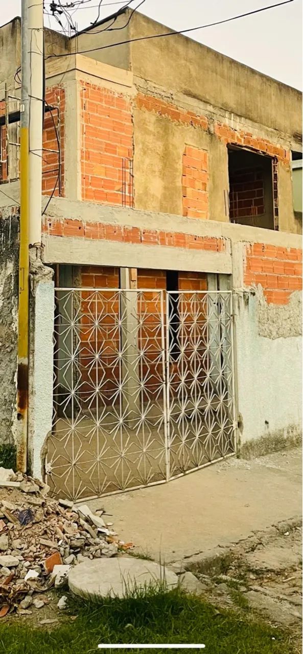 Portão de garagem e social de ferro 