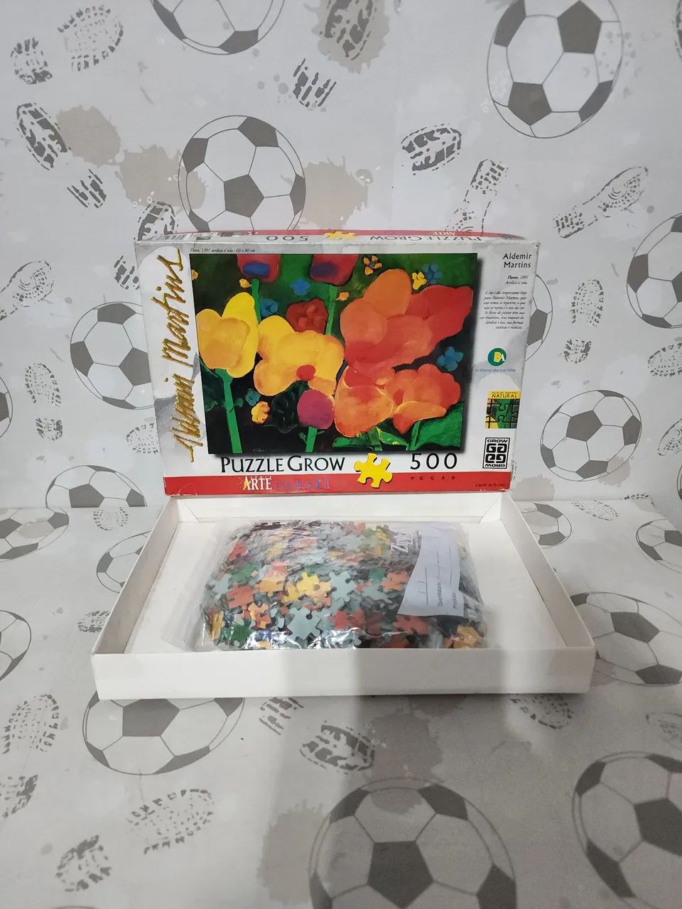 Quebra-Cabeça Puzzle Grow Arte Brasil Flores 500 Peças - Foto 2