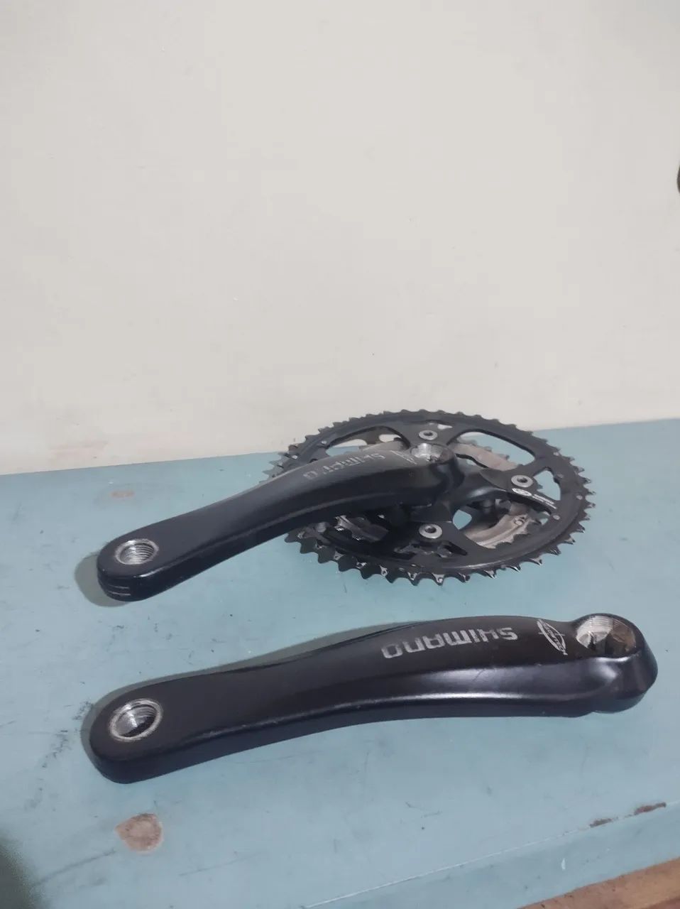 Pedivela Shimano Deore Octalink FC-M540 coroa tripla 44/32/22 175mm - Foto 2