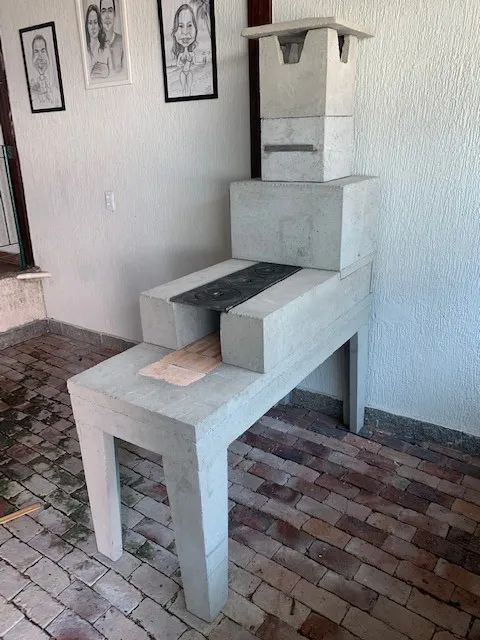 Forno e fogão a lenha pré moldado - Foto 6