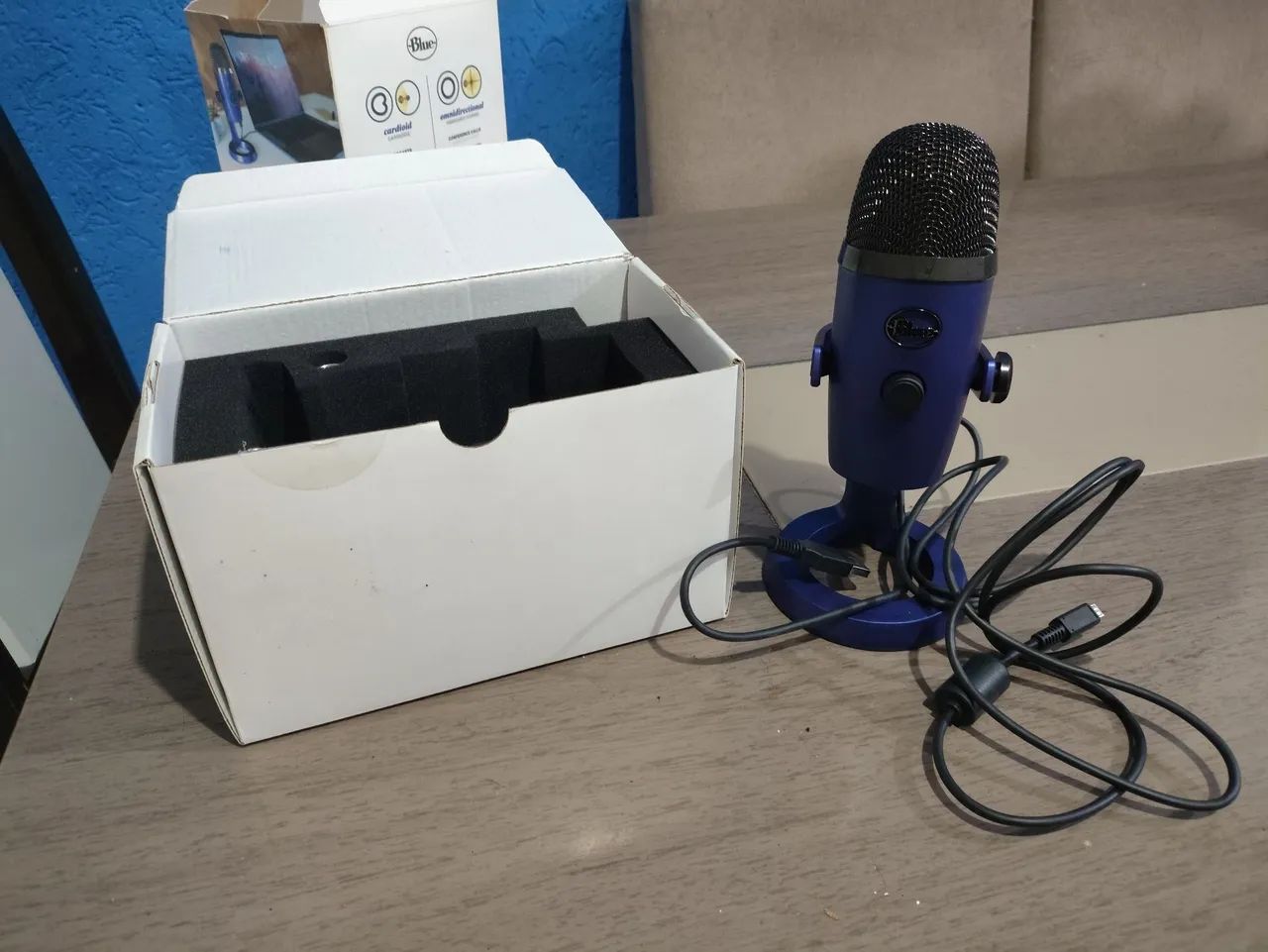 Microfone Blue Yeti Nano - Novo (usei 4 vezes apenas) - Foto 6