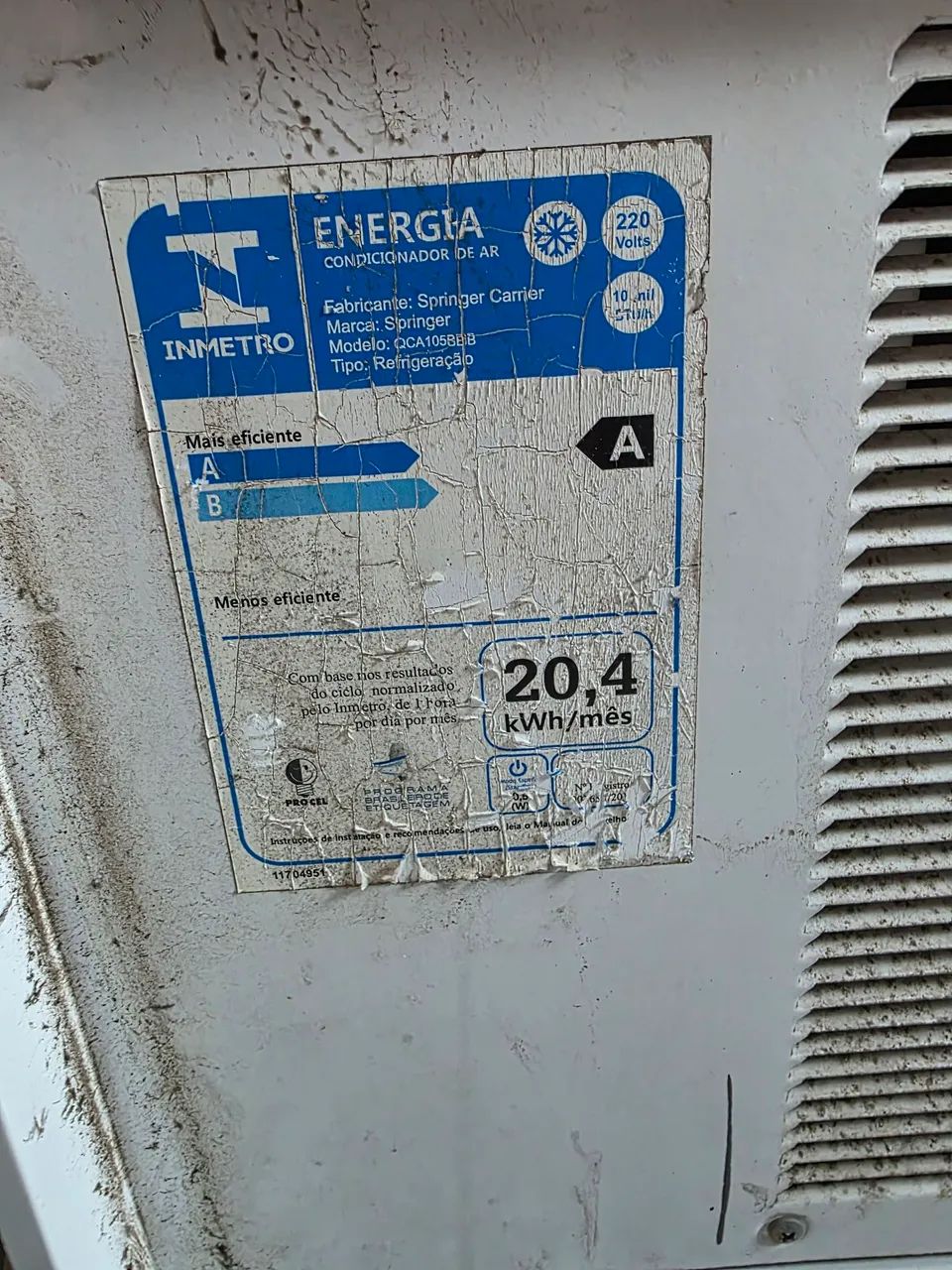 Ar condicionado  Springer 10.000btus 220v - Foto 4