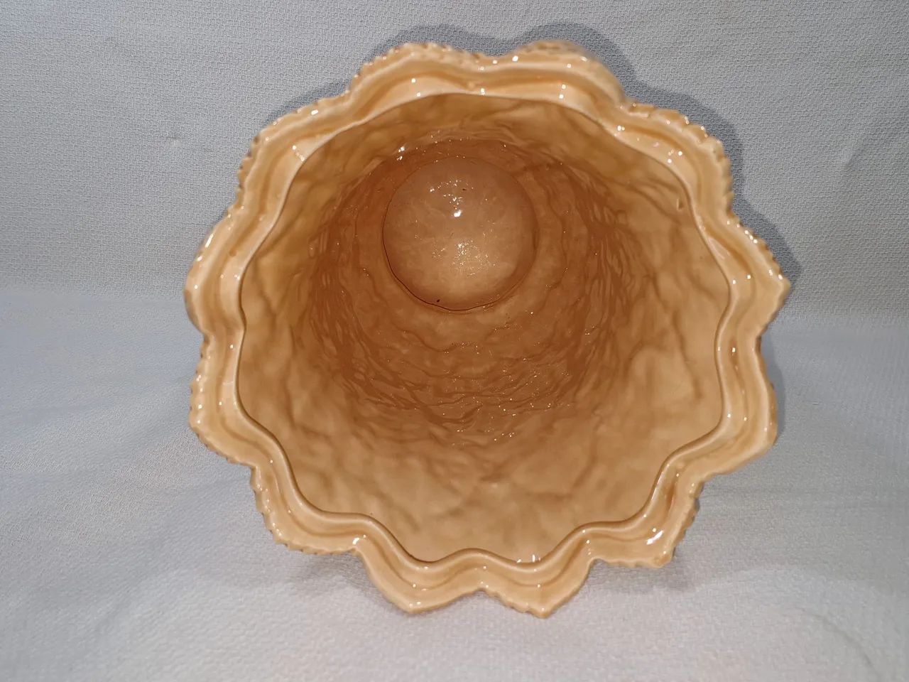 Vaso em cerâmica Nara Aveiro detalhes em folhas - Foto 3