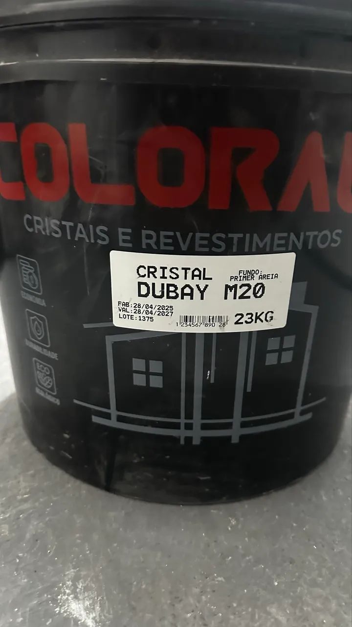 Cristal Dubai M20 23kg - Fundo Primer Areia (Colorau) - Foto 2