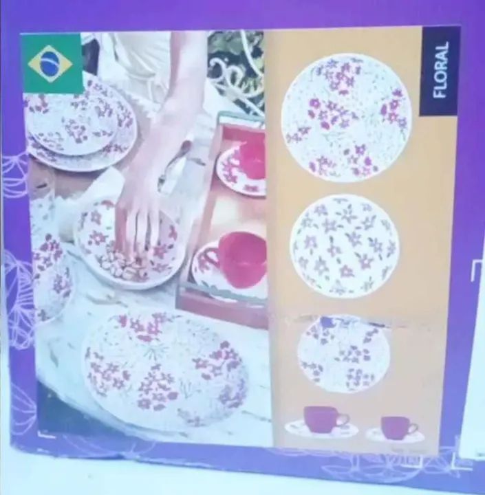 Jogo de Chá com Flores - Novo! - Foto 5