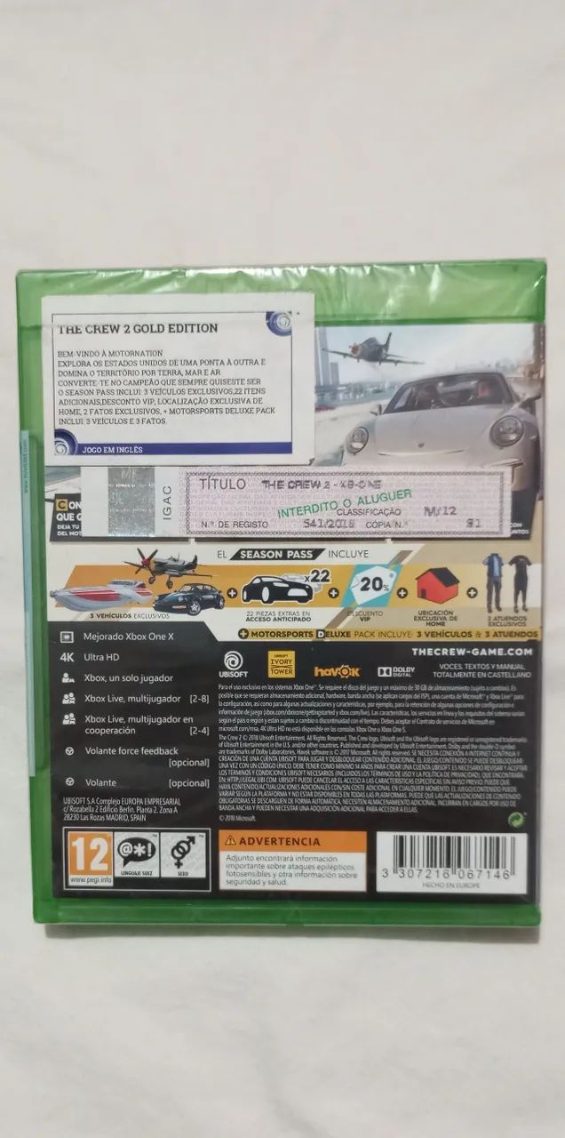 The Crew 2 Gold XBOX ONE Lacrado - Foto 2