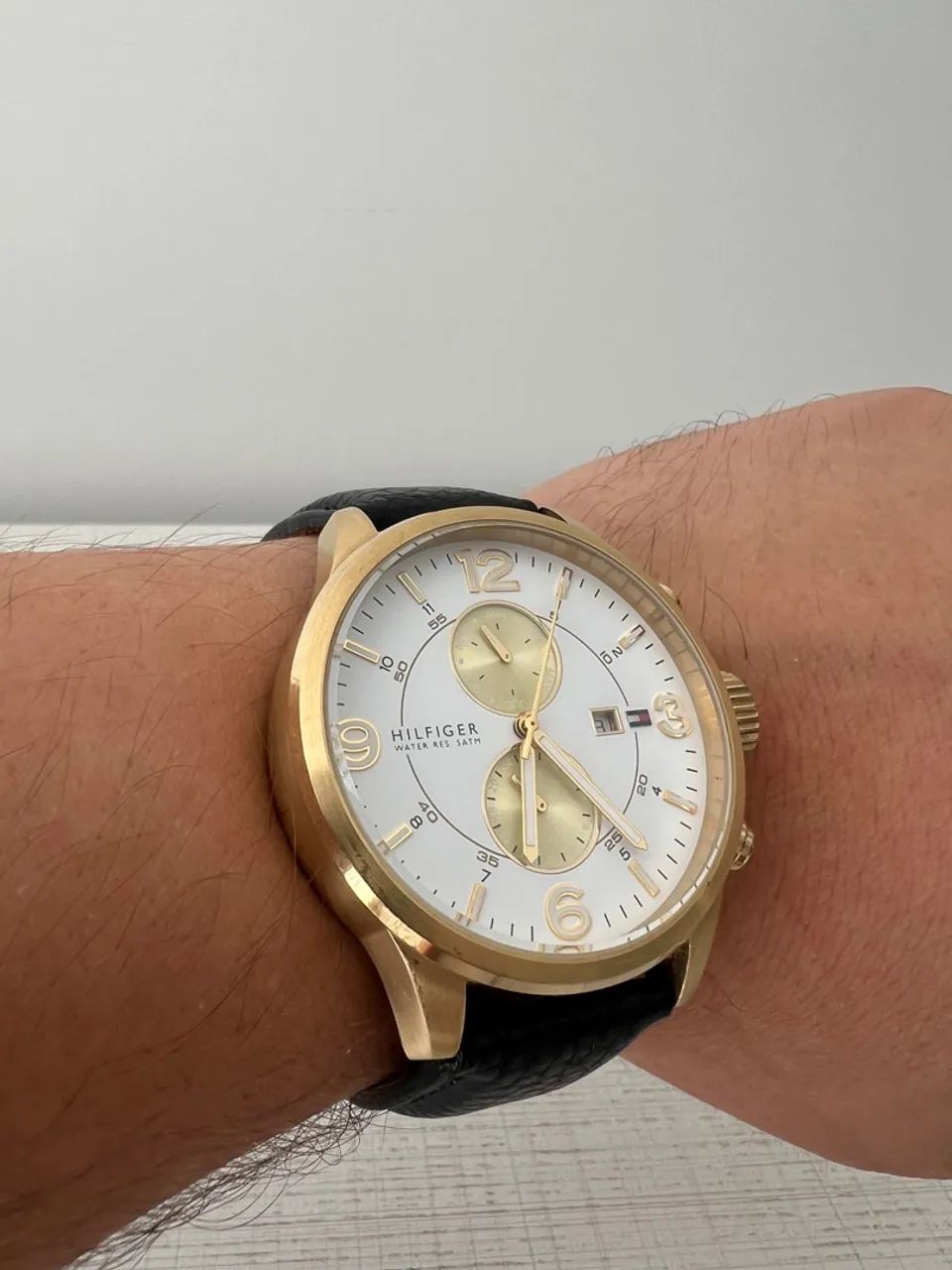 Relógio Tommy Hilfiger 46mm Leather - Foto 3