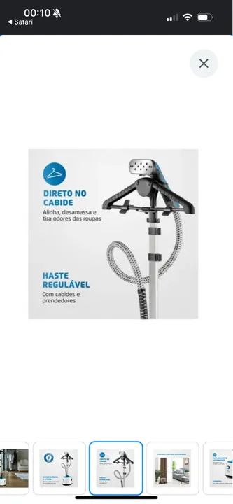 Passadeira a Vapor Portátil Mondial Vip Care - Foto 5