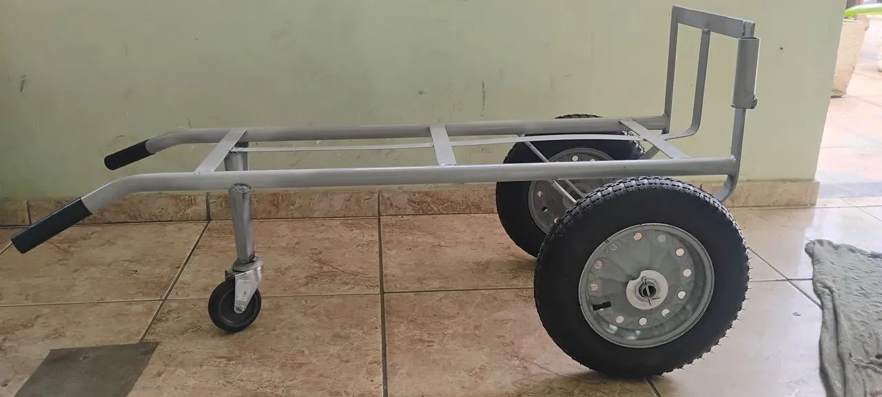 Carrinho de carga novo com rodízio  - Foto 4