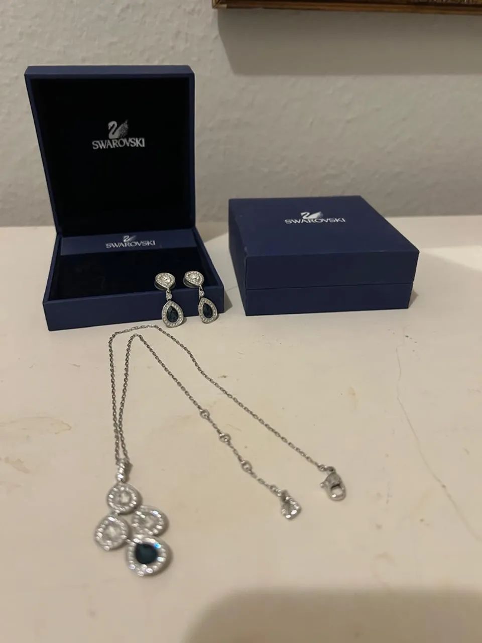 Conjunto Swarovski: colar e brincos - Foto 4