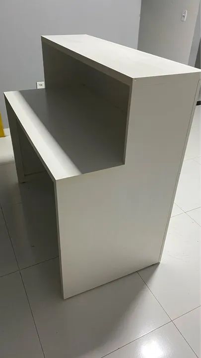 Balcão de atendimento recepção comércio/loja MDF SEMINOVO  - Foto 4