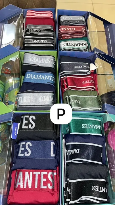 Kit com 3 cueca box da diamantes lingerie
