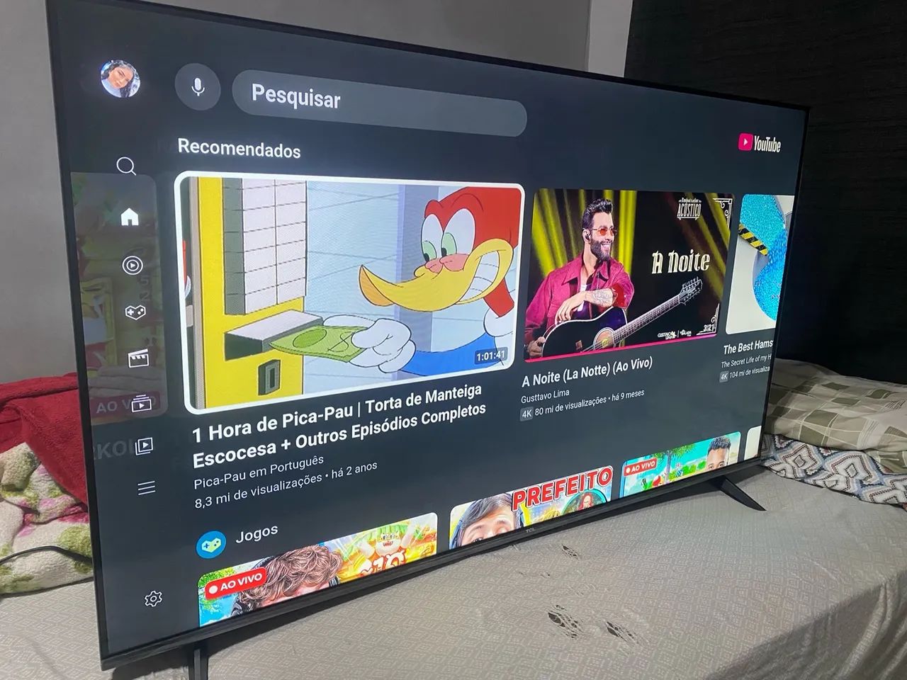 TV TCL Smart 4K com Assistente Virtual 50 polegadas 