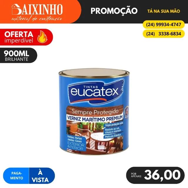 Verniz Brilhante 900ML Eucatex