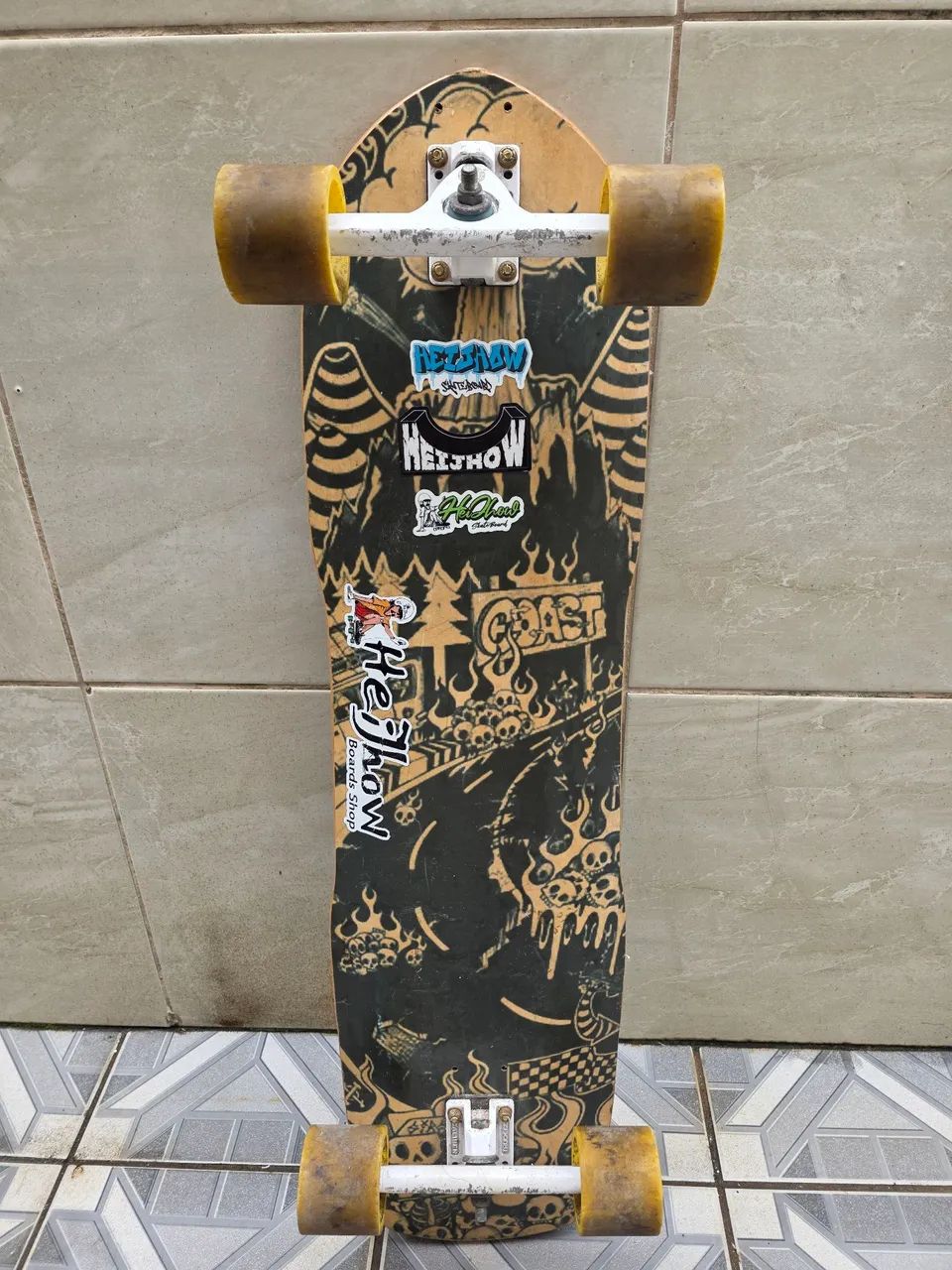 Longboard rodas face com cerâmica - Foto 6