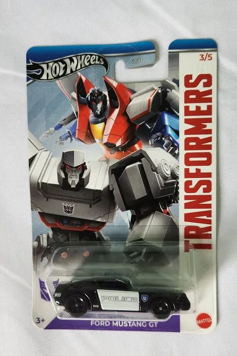 Miniatura Hot Wheels Transformers Ford Mustang Gt Barricade Sem Frase