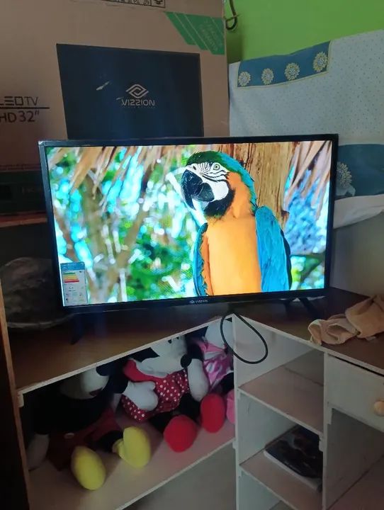Vendo smarte de 32 polegadas marca vizzom com comando de voz um mês de uso nova - Foto 5