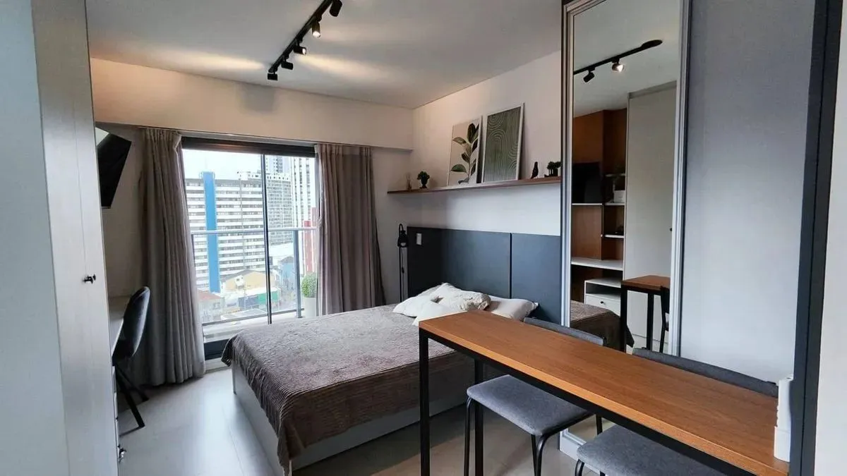 Studio de 29,95 m² para locação no Centro de Curitiba