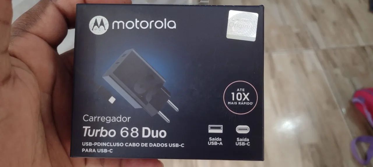 Carregador Turbo Power 68W Motorola - 10x mais rápido - Foto 5