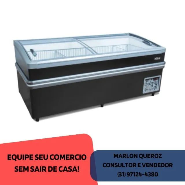 Ilha de Congelados 2,20 Plus Polar 220v Nova