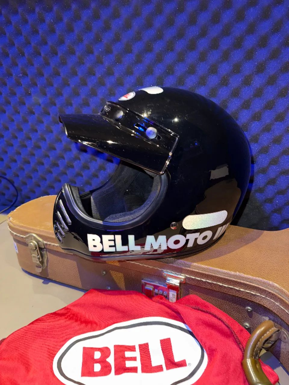 capacete bell moto 3 black preto raridade scrambler - Esportes