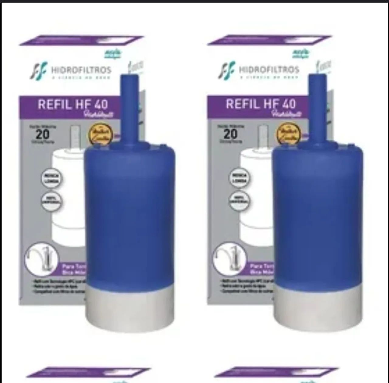 Refil HF 40 Hidrofiltros - Purificador de Água