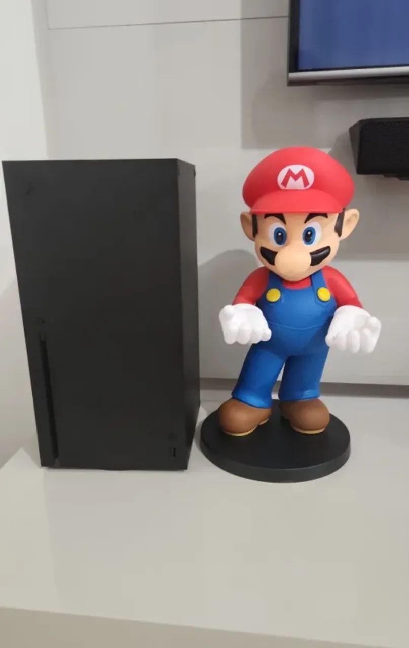 Boneco suporte Super Mario Bros 31cm grande - Foto 2