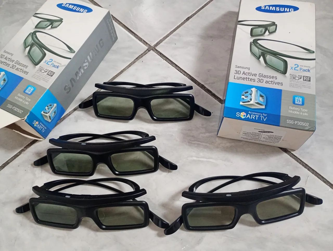 Kit de óculos 3D tvs Samsung 