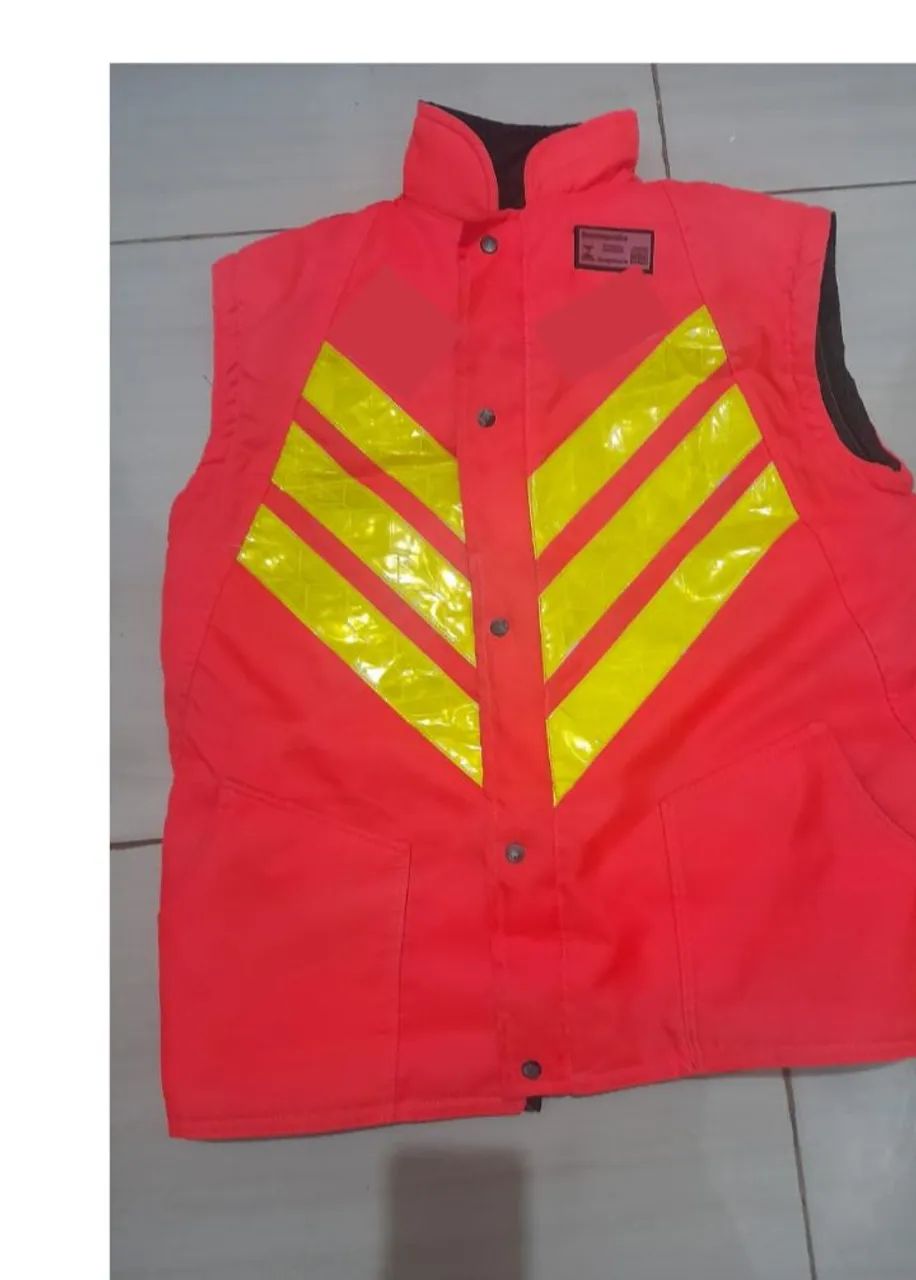 Colete Reflexivo Vermelho Para Motoboy 