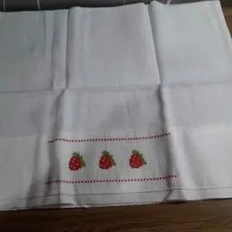 Pano de Prato Bordado e com ou sem Crochê - Foto 6