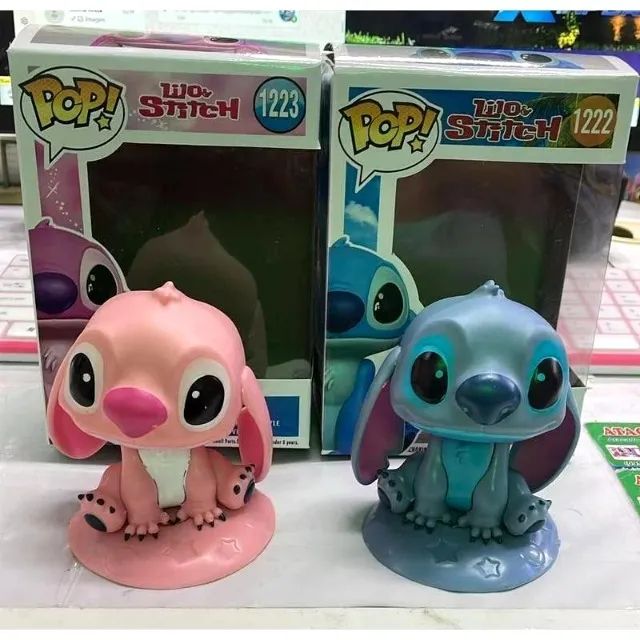 Boneco Funko Pop Stich e Angel Miniatura Figure 10cm (VALOR CADA) - Foto 2