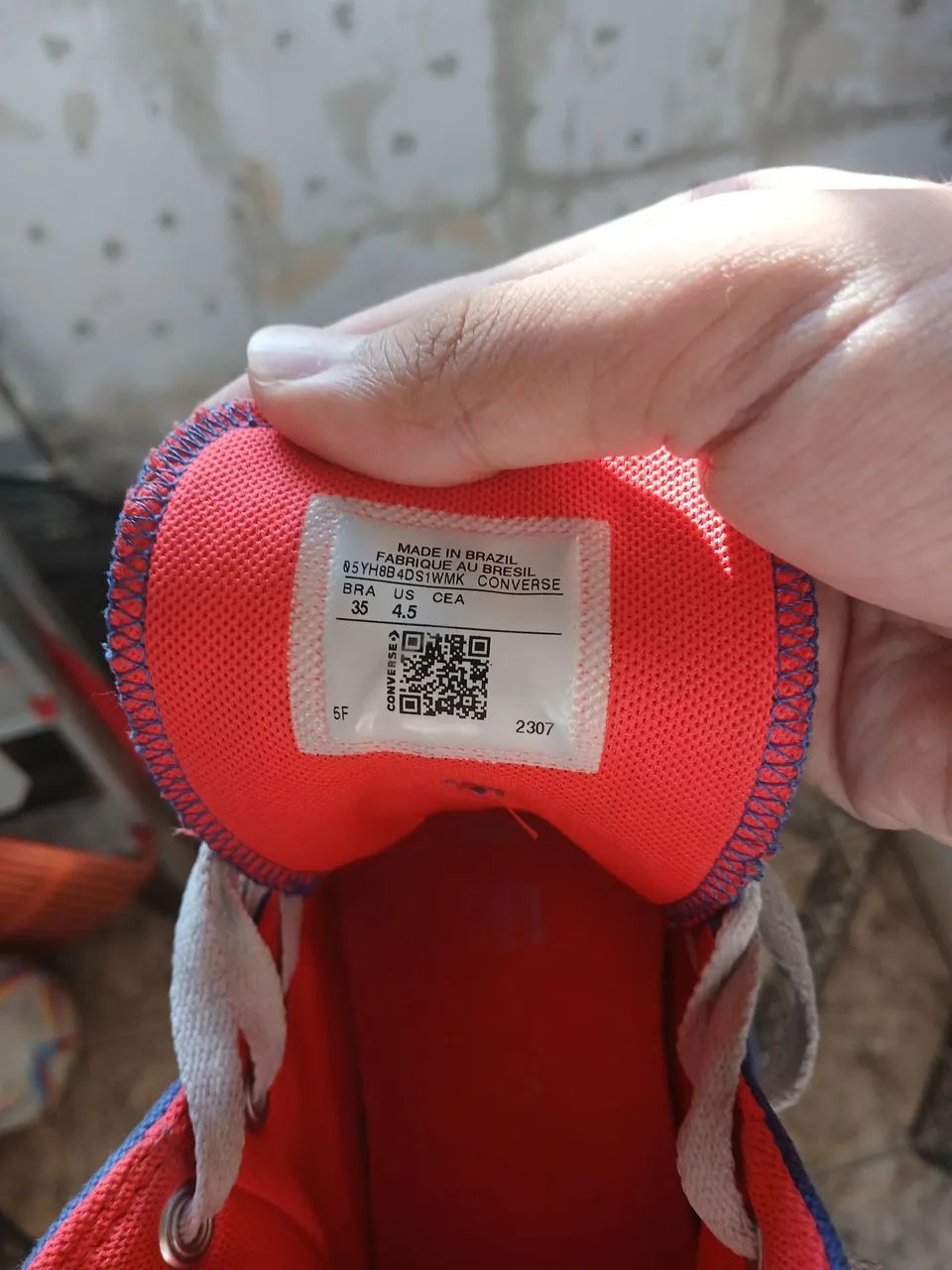 Tênis Converse All Star Cano Alto Azul e Vermelho (leia a descrição) - Foto 2