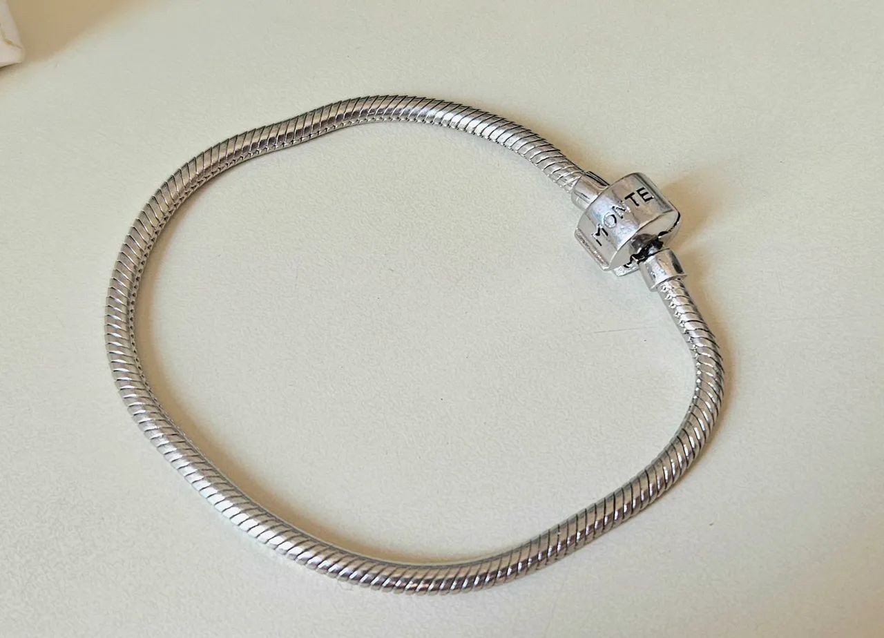 Pulseira maleável em Prata 925 - Monte Carlo - 17cm - Foto 4