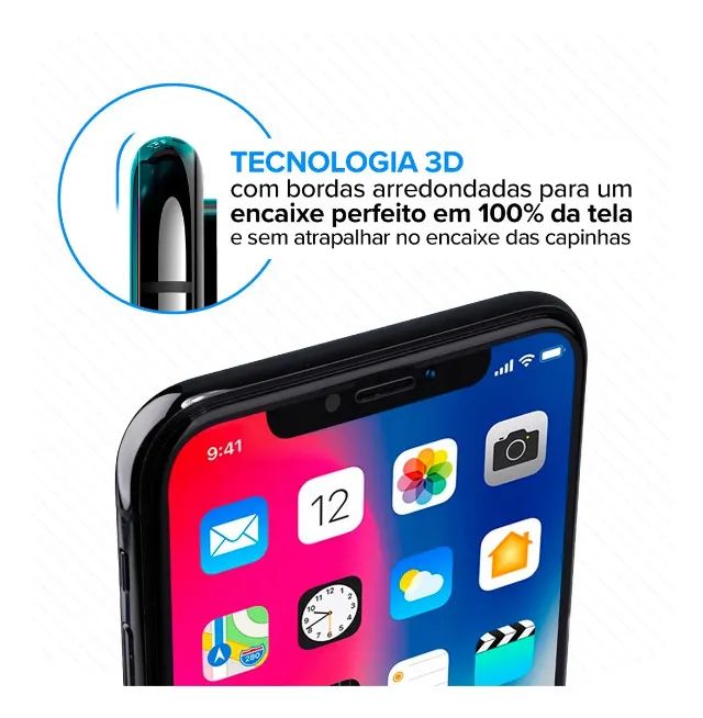 Película para iPhone 11 e XR Vidro Temperado + Brinde Película da Câmera - Foto 4