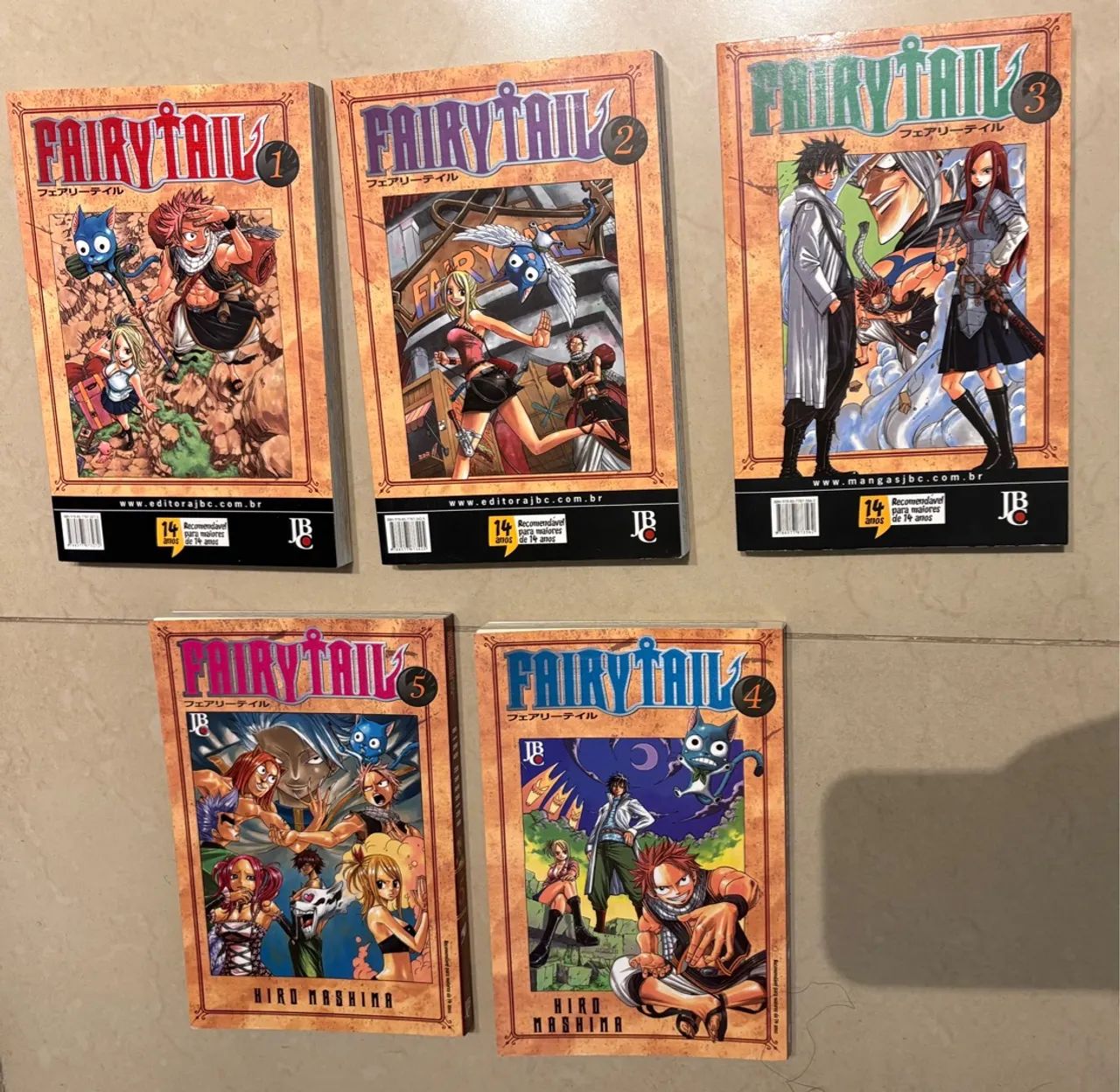 Mangás Fairy Tail - Volumes 1 a 5 - Foto 2