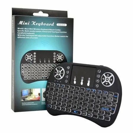Mini Teclado Wireless Mini Keyboard Usb Sem fio com Touch Pad
