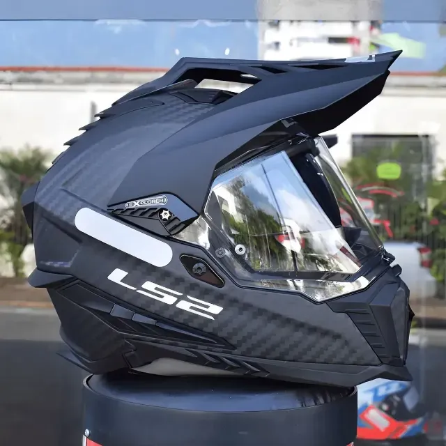 CAPACETE LS2 EXPLORER CARBON SOLID