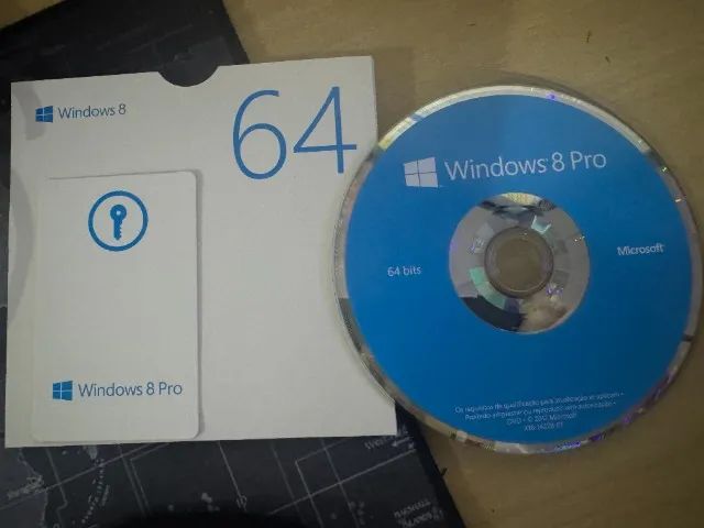 Microsoft Windows 8 Pro versão completa 64 bits DVD MS WIN 864529520086914122