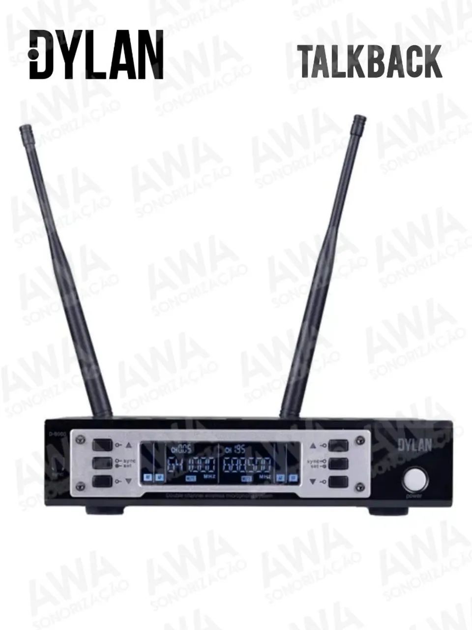 Profissional Microfone Sem Fio Dylan D-9001 TB - Talkbak Botão Comunicação  - Foto 3