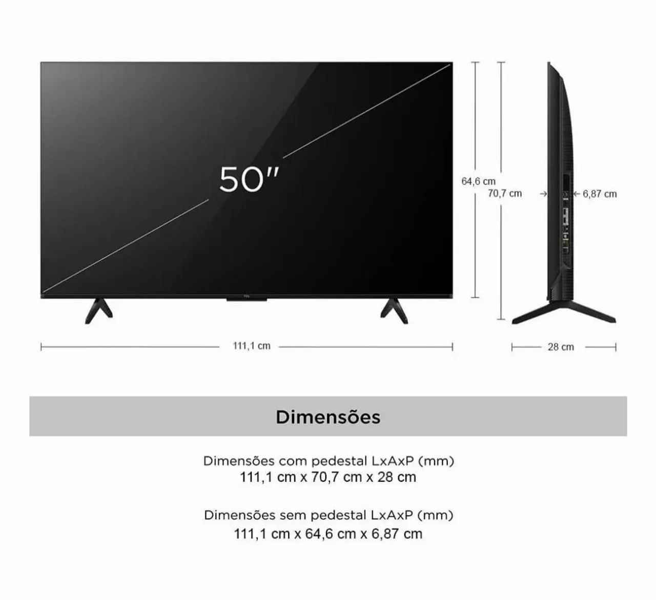 TV TCL 50''  - Foto 2