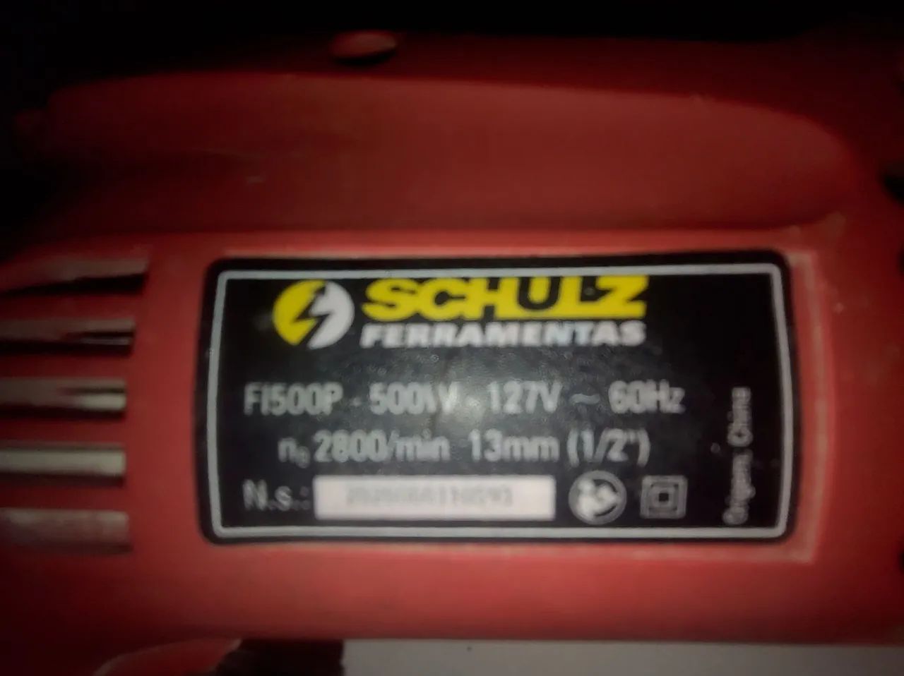Furadeira Schulz 13mm 500W 127V