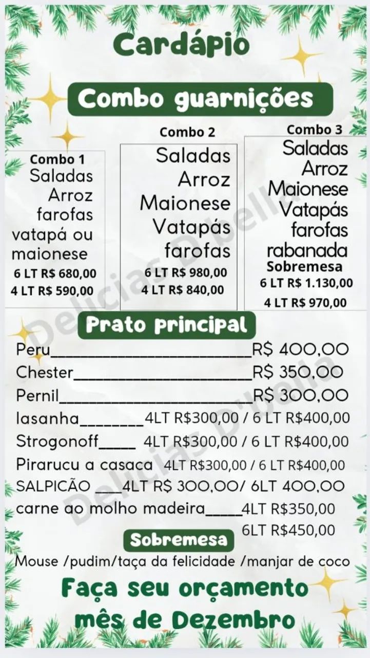 Buffet combos para sua festa, confraternização, babycha, aniversário e muito mais!