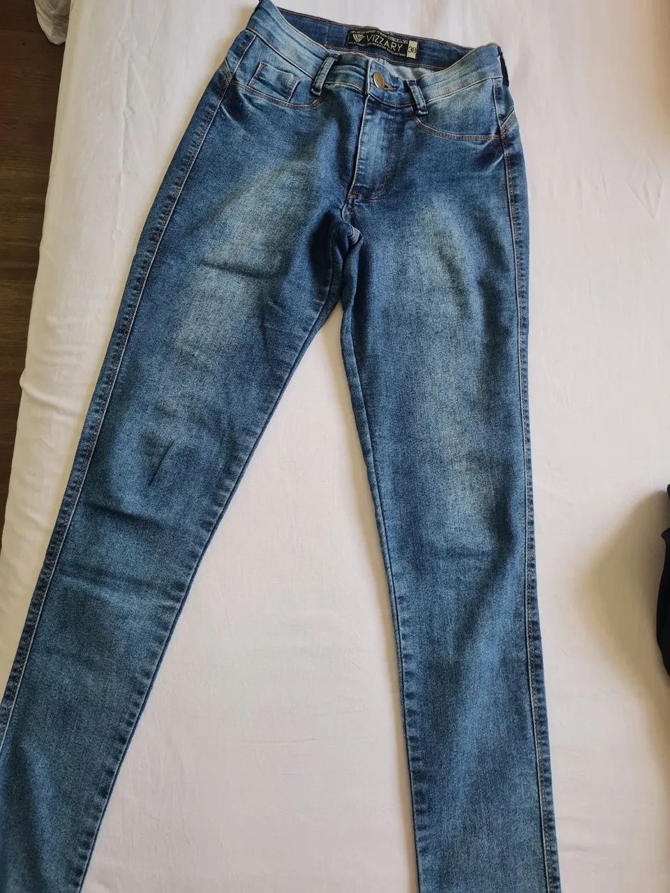 Calça Jeans Skinny Vizzary Azul - Tamanho 38