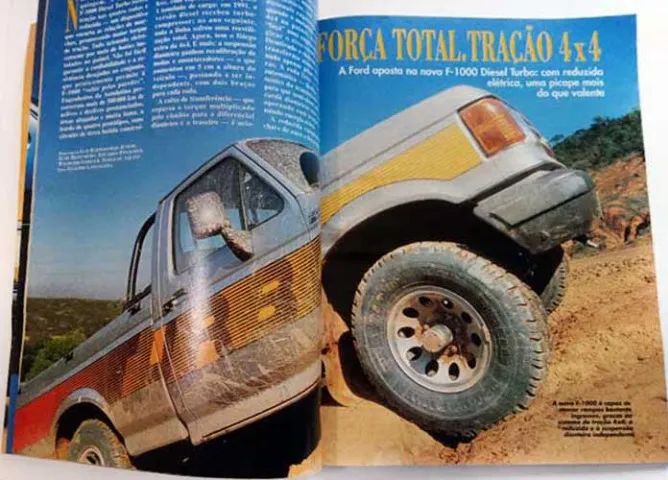 Revista Quatro Rodas - Ford F1000 4x4, Vectra CD 1994, Gol CL AP x AE