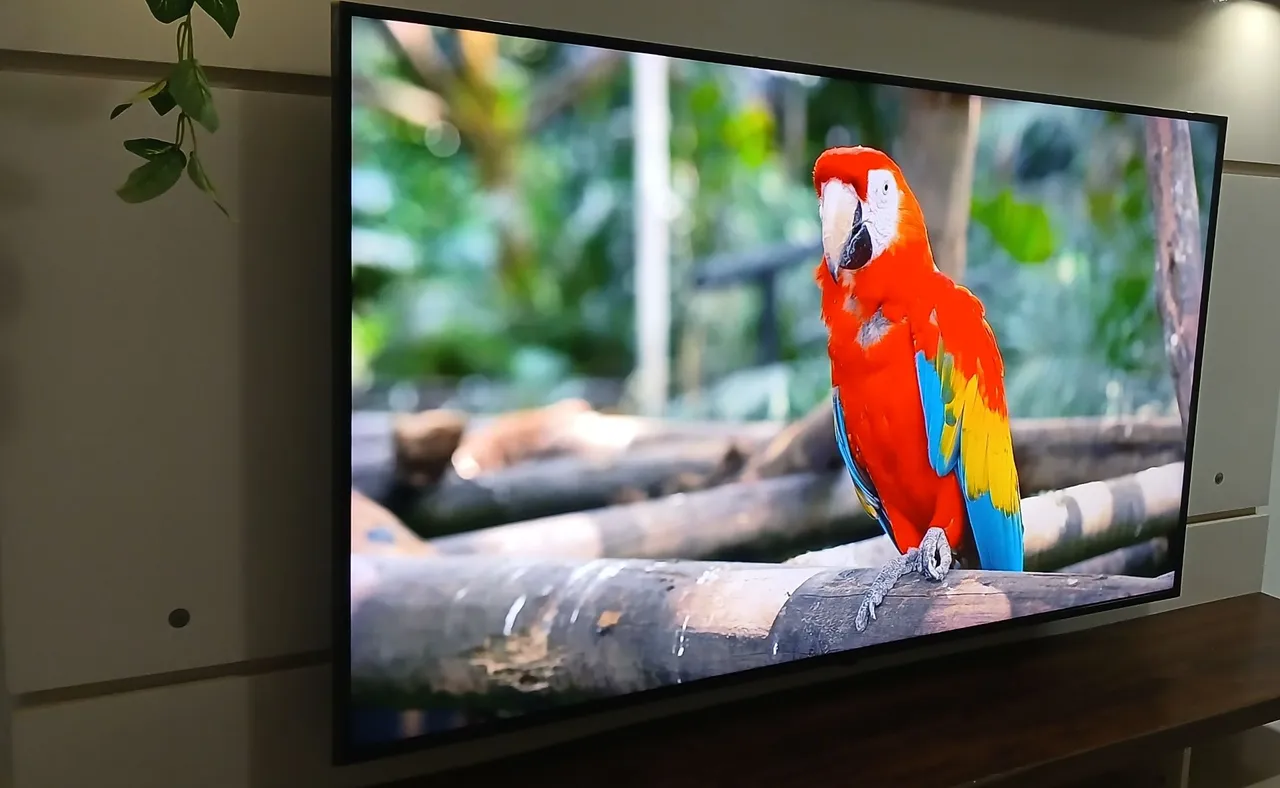 TV de alta resolução com imagem vibrante