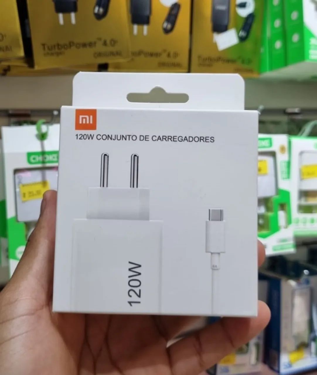 CONJUNTO DE CARREGADORES 120W